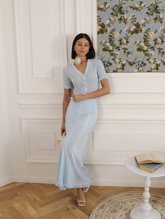 Serena-Set aus Shirt & Maxirock